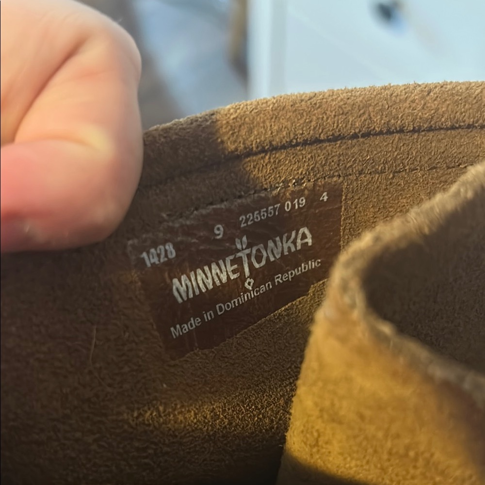 Minnetonka Tan Suede Lace-Up Boots - Picture 3 of 4